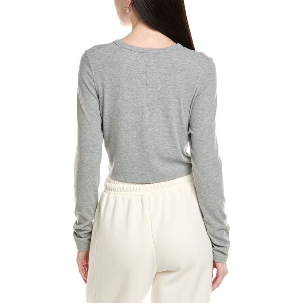 Knit Riot Womens Base Rib T-Shirt, Grey - Picture 2 of 3